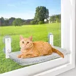 Cordless Cat Window Perch, Cat Hammock with 4 Suction Cups, Anchor Screw