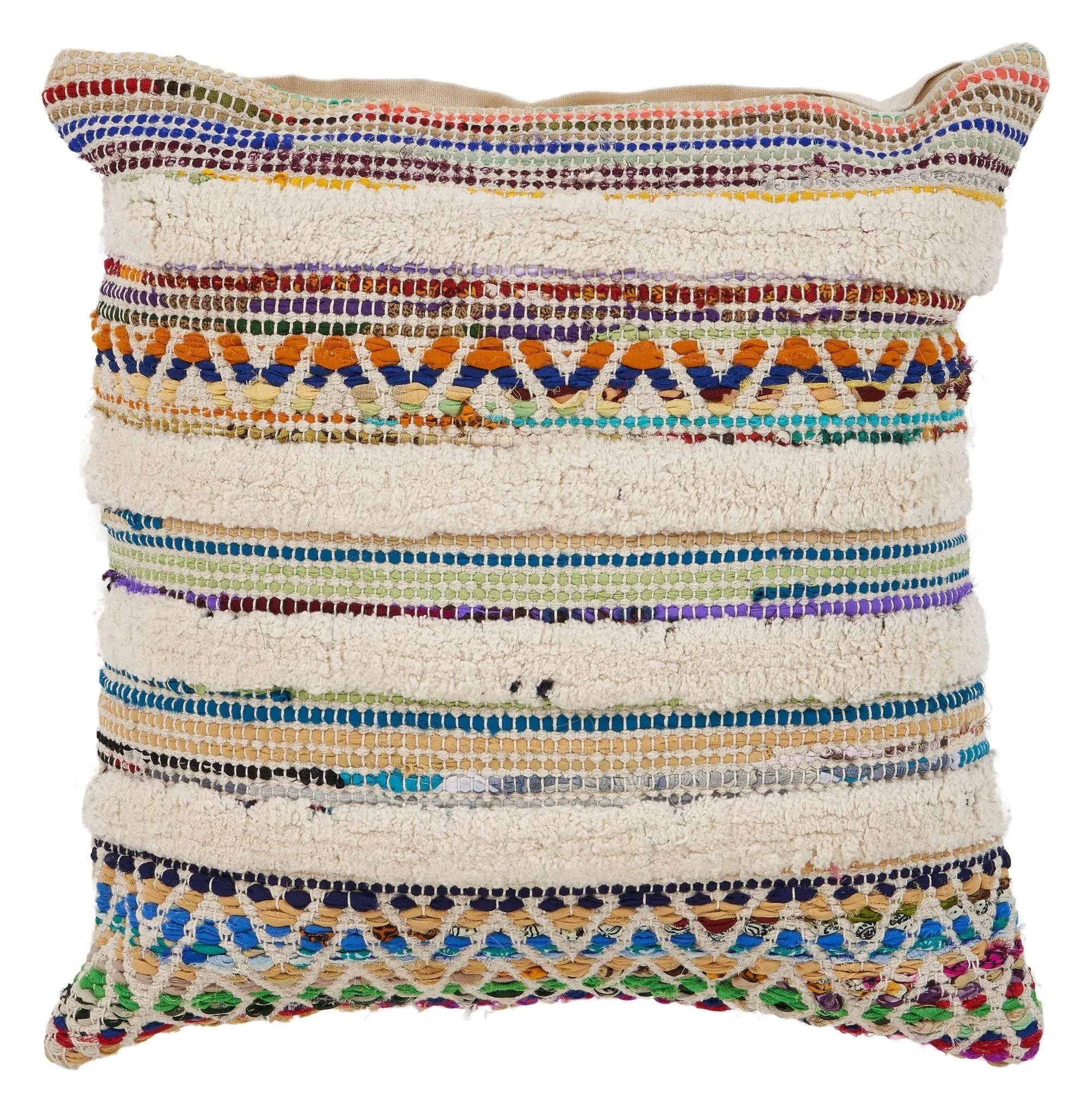 LR Home Chevron Striped Throw Pillow - Multi