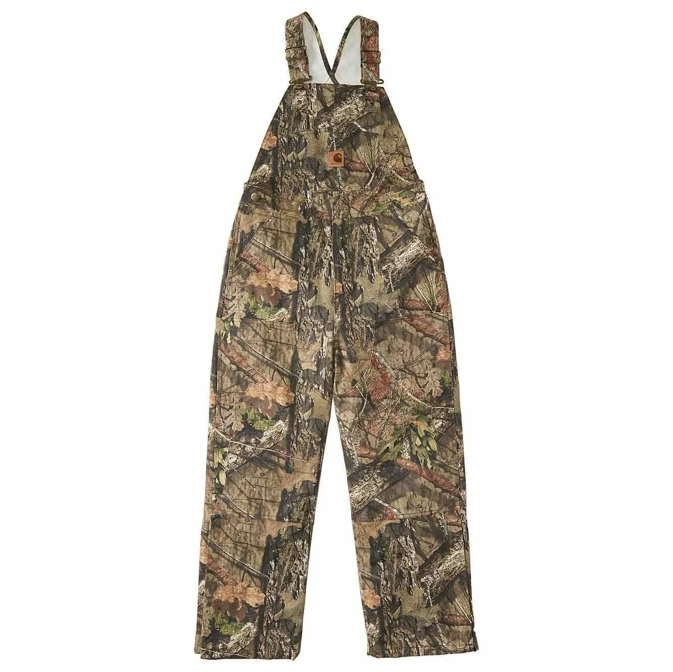 Carhartt Boys Mossy Oak Camo Bib Overall Quilt Lined