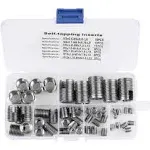 50Pcs Stainless Steel Inner Thread Self Tapping Thread Inserts Set Thread Rei...