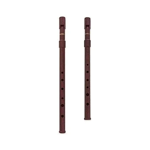 Woodi WI-921W WI-922W Set of 2 Irish Whistle Wood Grain Key of C &amp; Key of D Tin