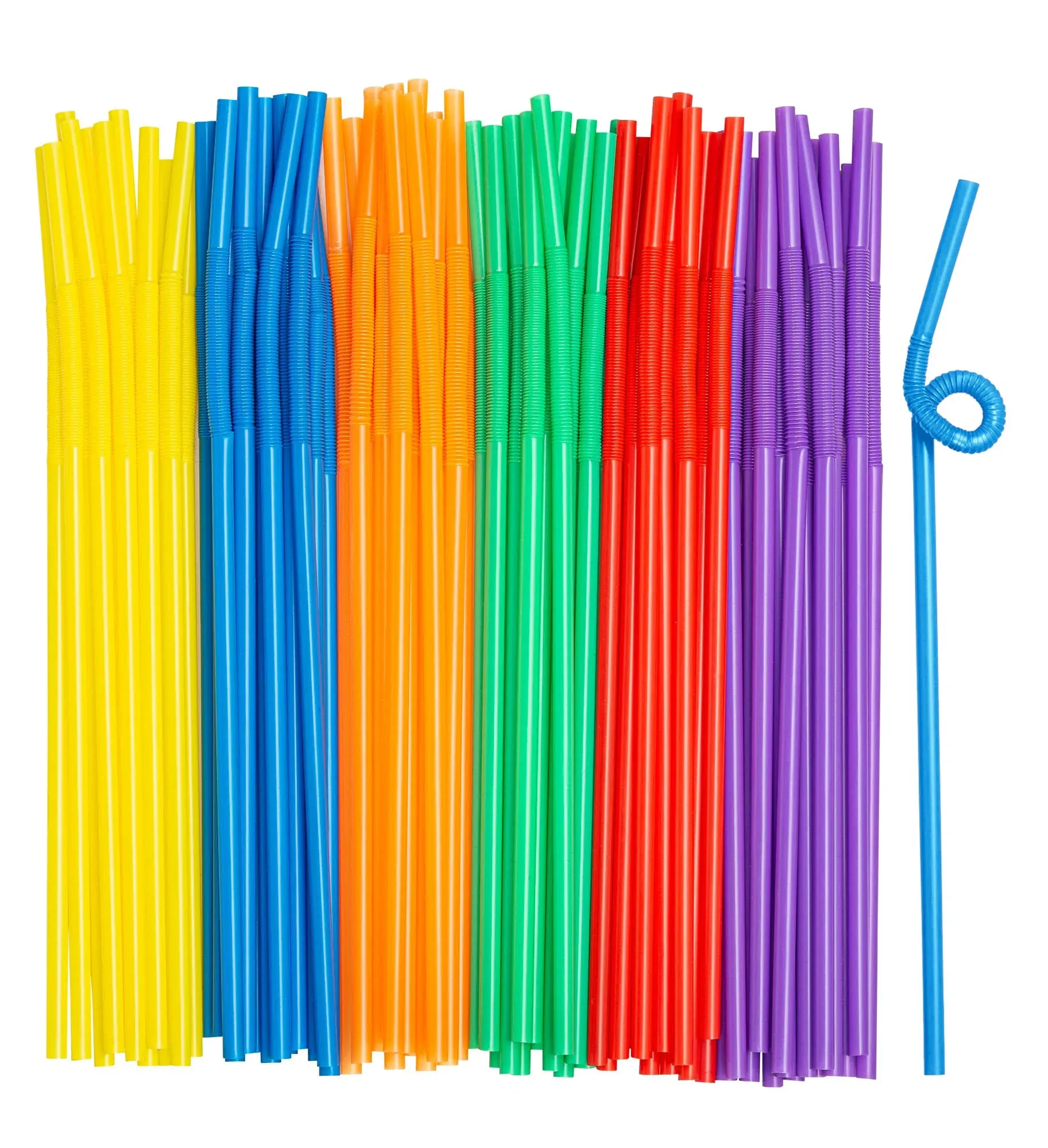 Comfy Package Long Flexible Straws