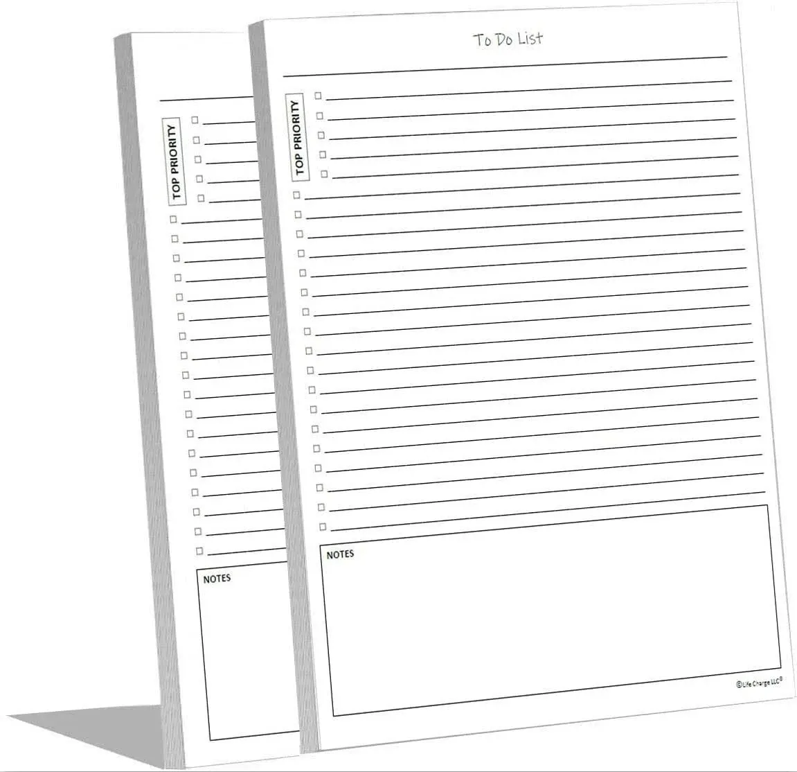 to Do List Notepads (2 Pack, 50 Pages Each) Planner Pads. Todo Checklist W ...