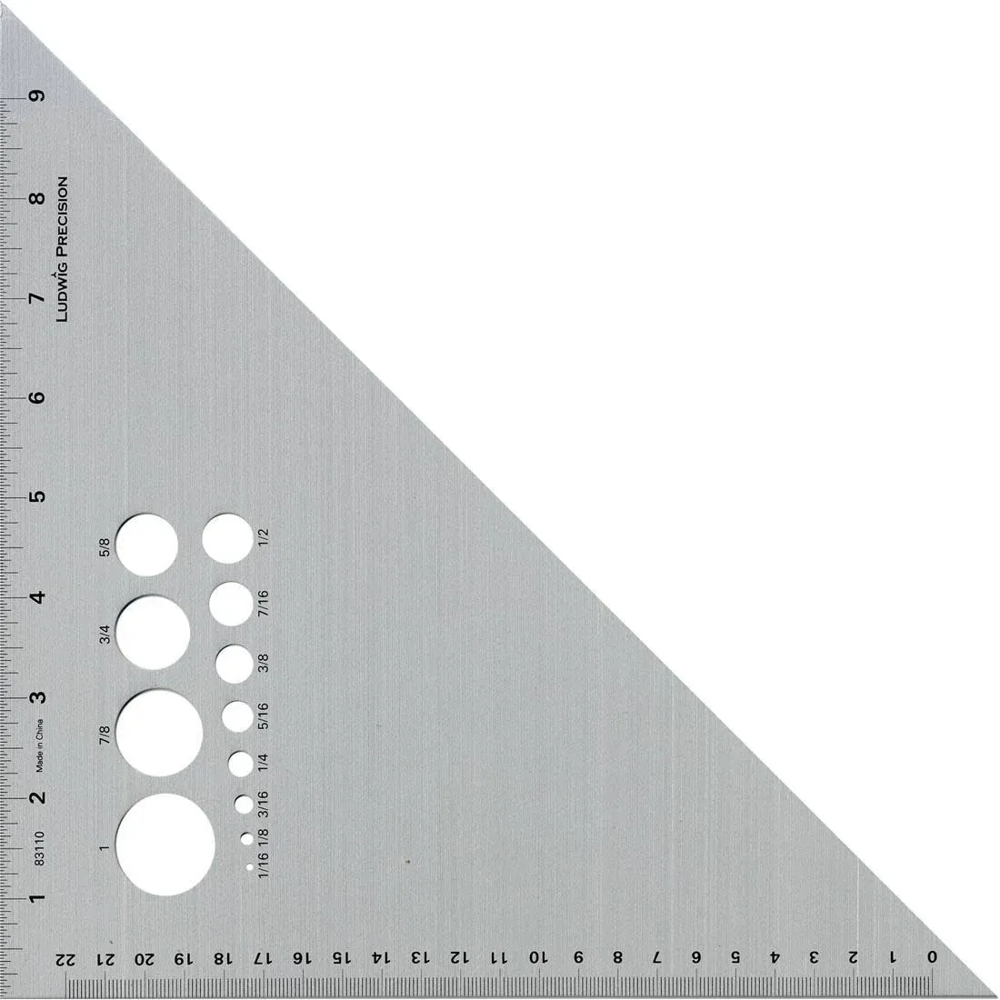 Ludwig Precision Aluminum Triangle - 6 inch, 45-90 Degree