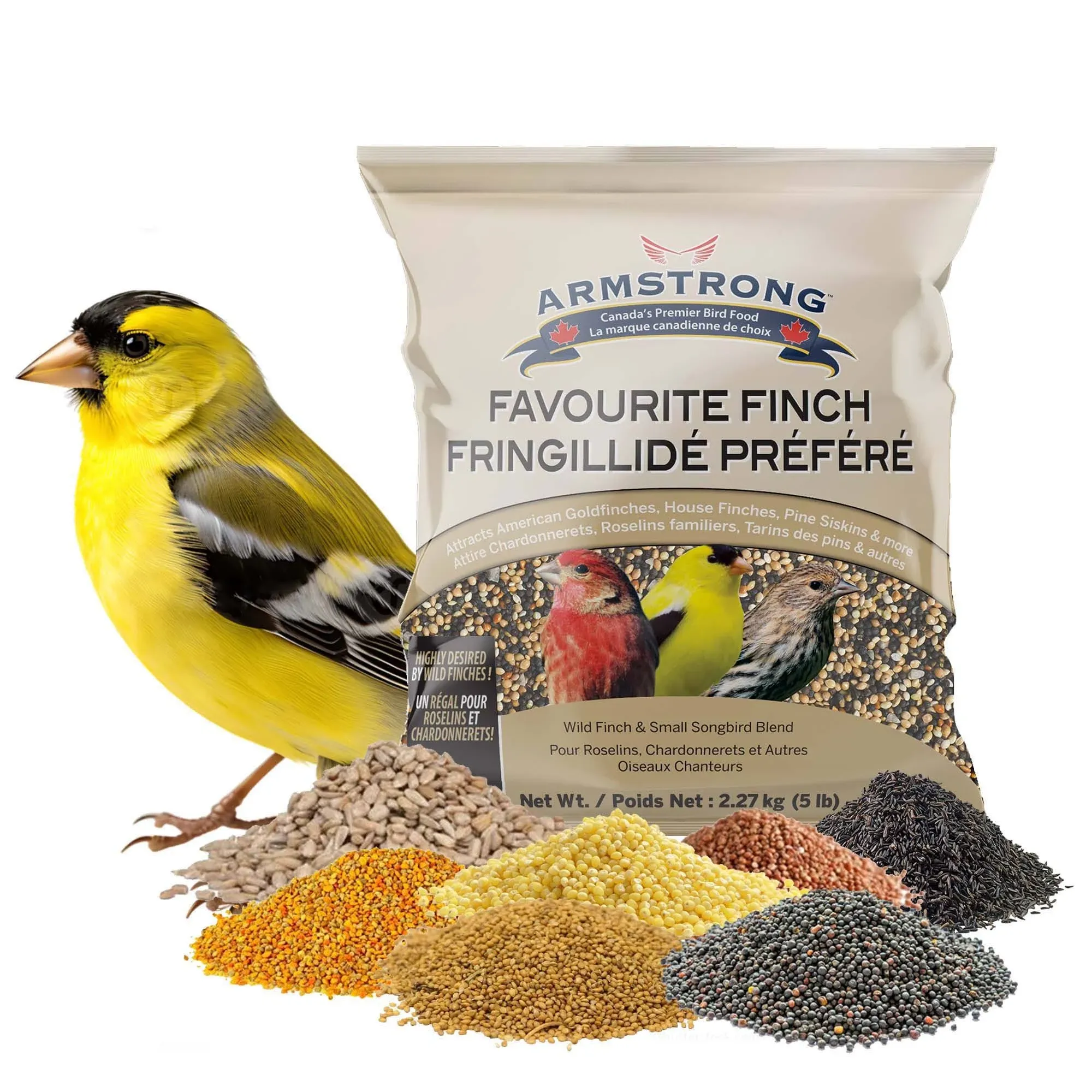 Armstrong Wild Bird Food Favourite Finch Bird Seed Blend for Finches