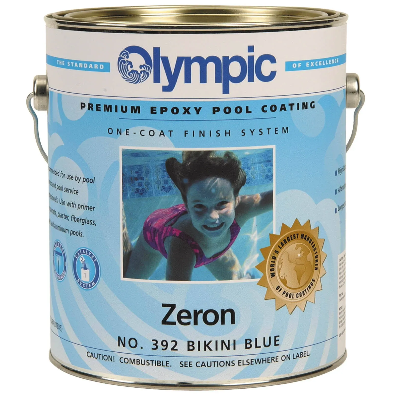 Olympic Zeron Epoxy Pool Paint, White / Gallon