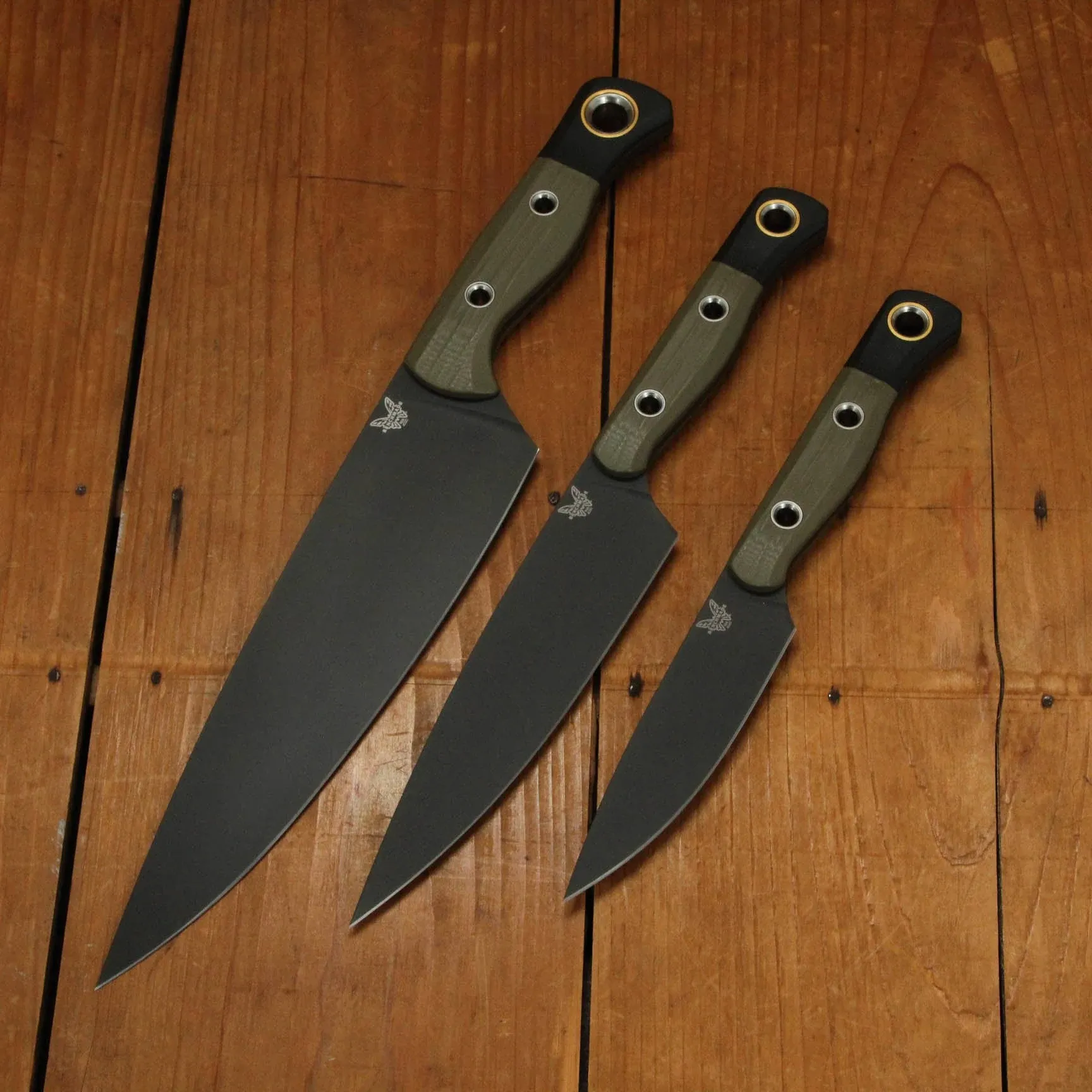 Benchmade 4000BK-01 3 Piece Kitchen Set OD Green