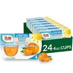 Dole Fruit Bowls No Sugar Added Snacks, Mandarin Oranges, 4oz 24 Cups, Gluten & Dairy Free, Bulk Lunch Snacks for Kids & Adults