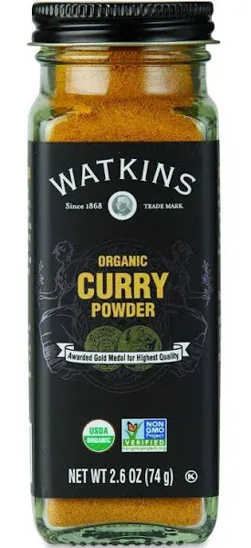 Watkins Organic Curry Powder, 2.6 Ounce Jar, 3-Pack