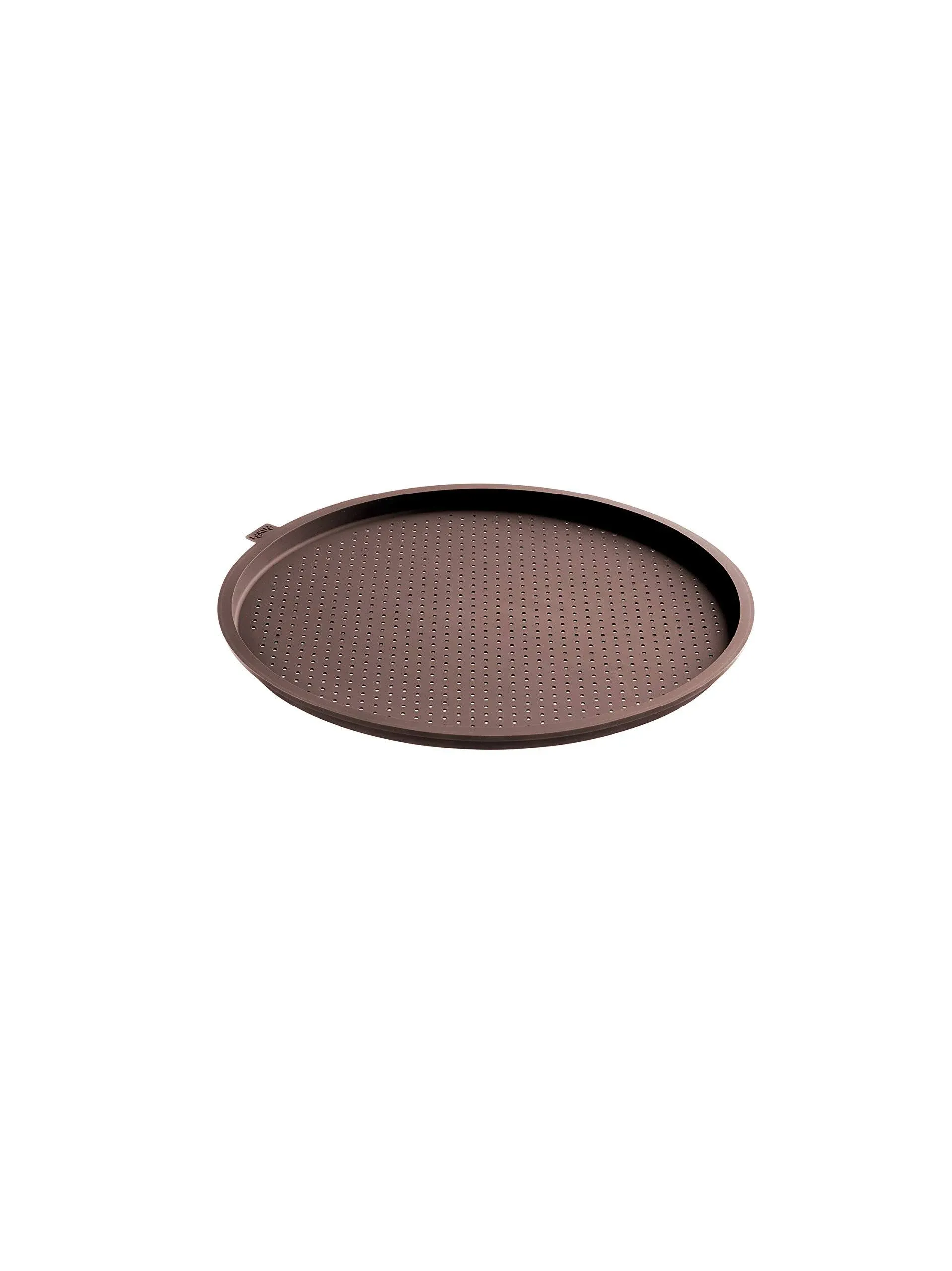 Lekue Silicone Perforated Pizza Pan, Brown