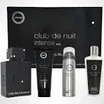 Armaf Club De Nuit Intense 4Pc Set For Men (3.6Oz Edt + 1.7Oz Perfume Body Spray + 3.4Ozoz Shower Gel + 8.4Oz Shampoo) 40652