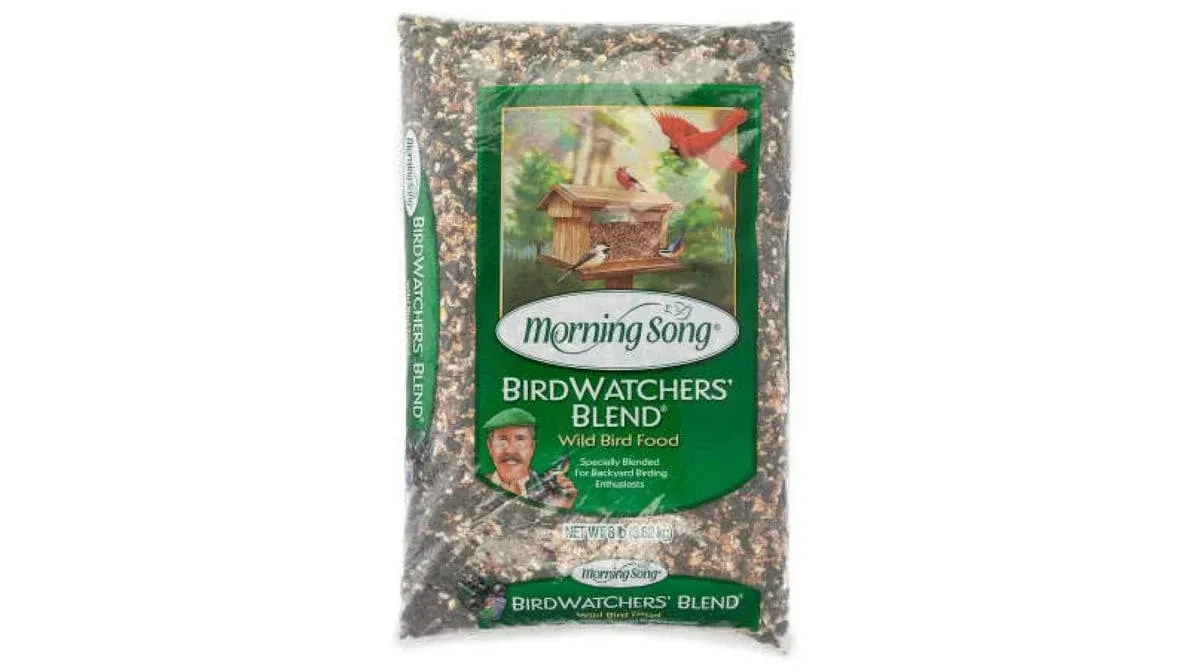 Morning Song 11957 Birdwatchers Blend Wild Bird Food, 8-Pound, 8 lb, Brown/A