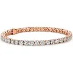 Kaylee 18k White Gold Plated Silver Tennis Bracelet with CZ Crystals