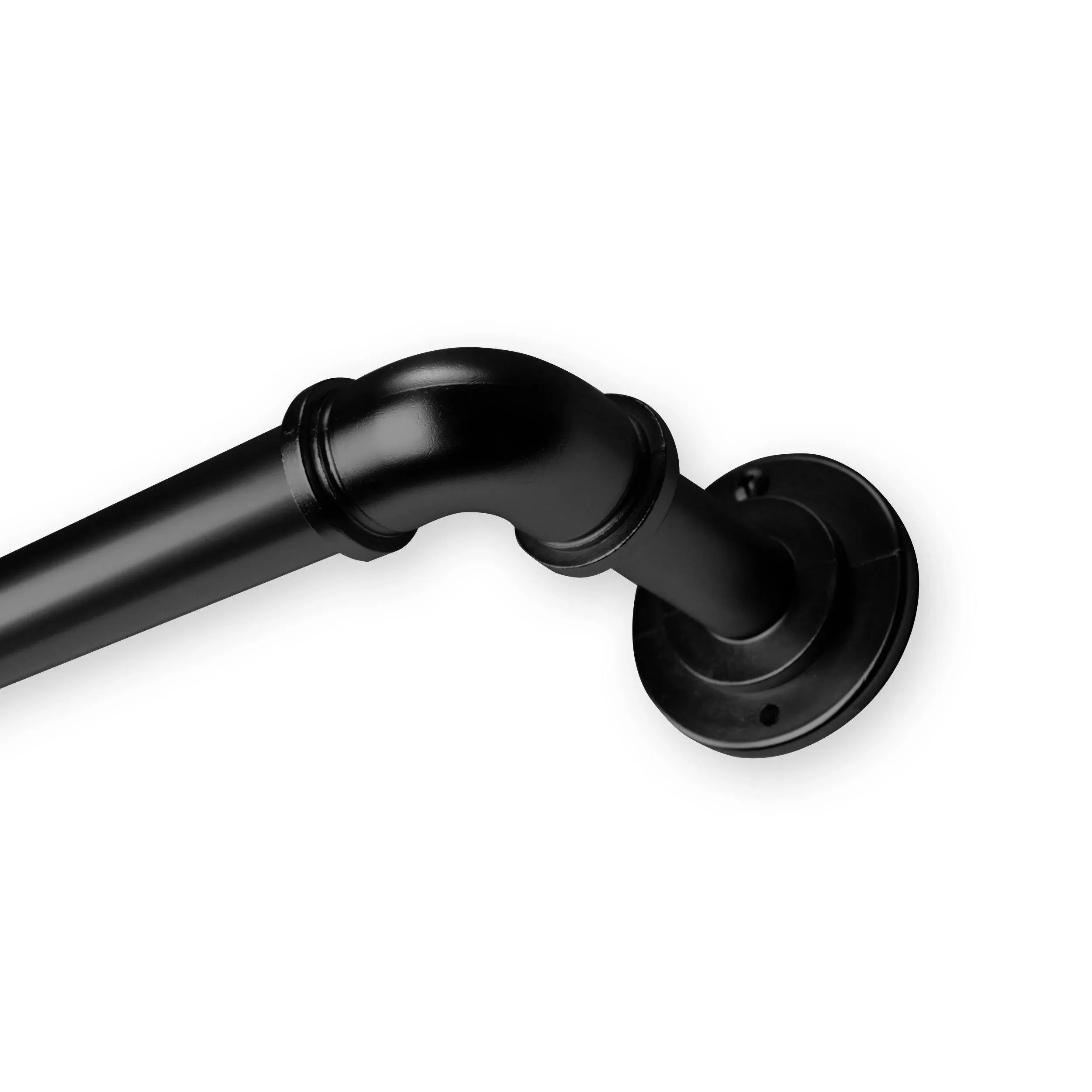 Rod Desyne 1 inch Pipe Blackout Curtain Rod, Black