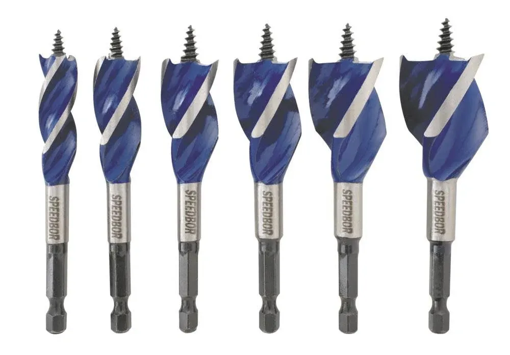 Drill Bit Set for Wood, 4-Inch, 6-Piece (1877239)