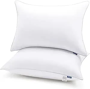 CozyLux Pillows Queen Size Set of 2 Hotel Quality Bed Pillows for Sleeping 2 Pack C