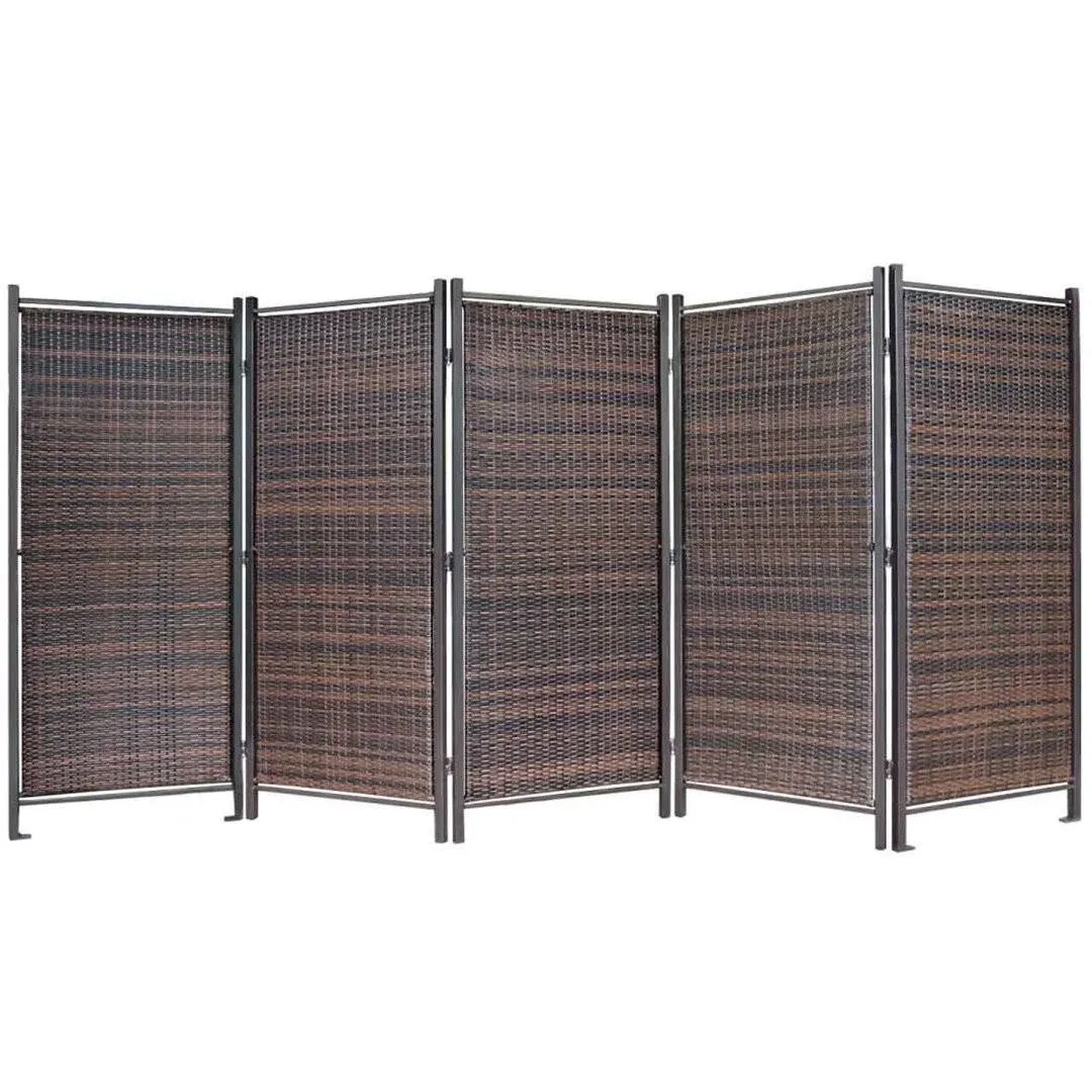 Versare Folding Outdoor Wicker Partition 6 9091730406