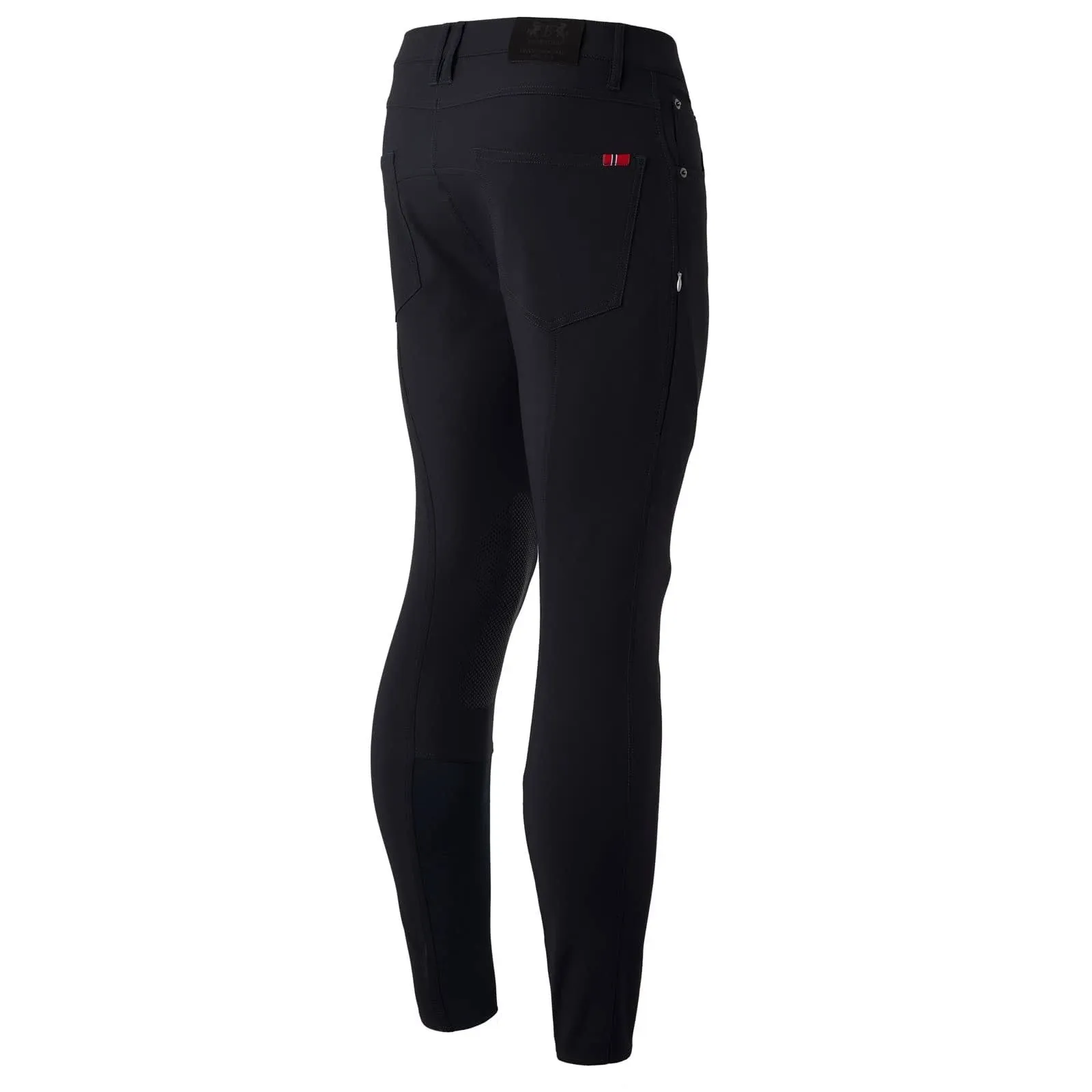 B Vertigo Men's Ethan Knee Patch Breeches - Dark Navy