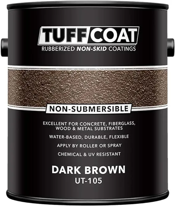 Tuff Coat Rubberized Deck Coating | Dark Brown | Gal | 10506