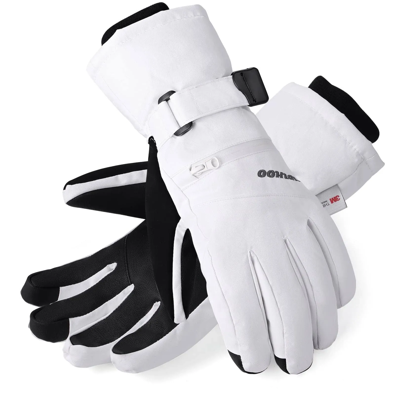 HOIHOO Ski Gloves, Waterproof Warm 3M Thinsulate Snow Gloves Touchscreen Cold ...