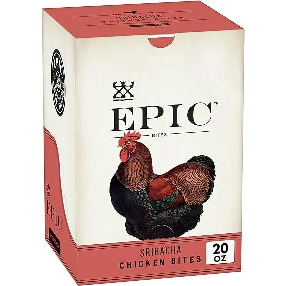 EPIC Chicken Sriracha Bites, Keto Friendly, 8 Bags