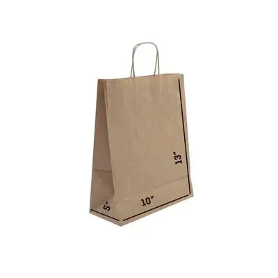 White Paper Bags with Flat Handles -CARA FLAT-8.50" x 4.75" x 10"H