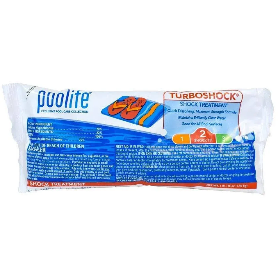 Poolife Turbo Swimming Pool Shock Treatment -1 lb bag