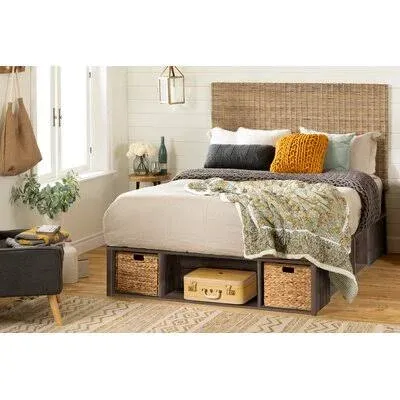 Avilla Low Profile Storage Platform Bed South Shore Size: Full / Double