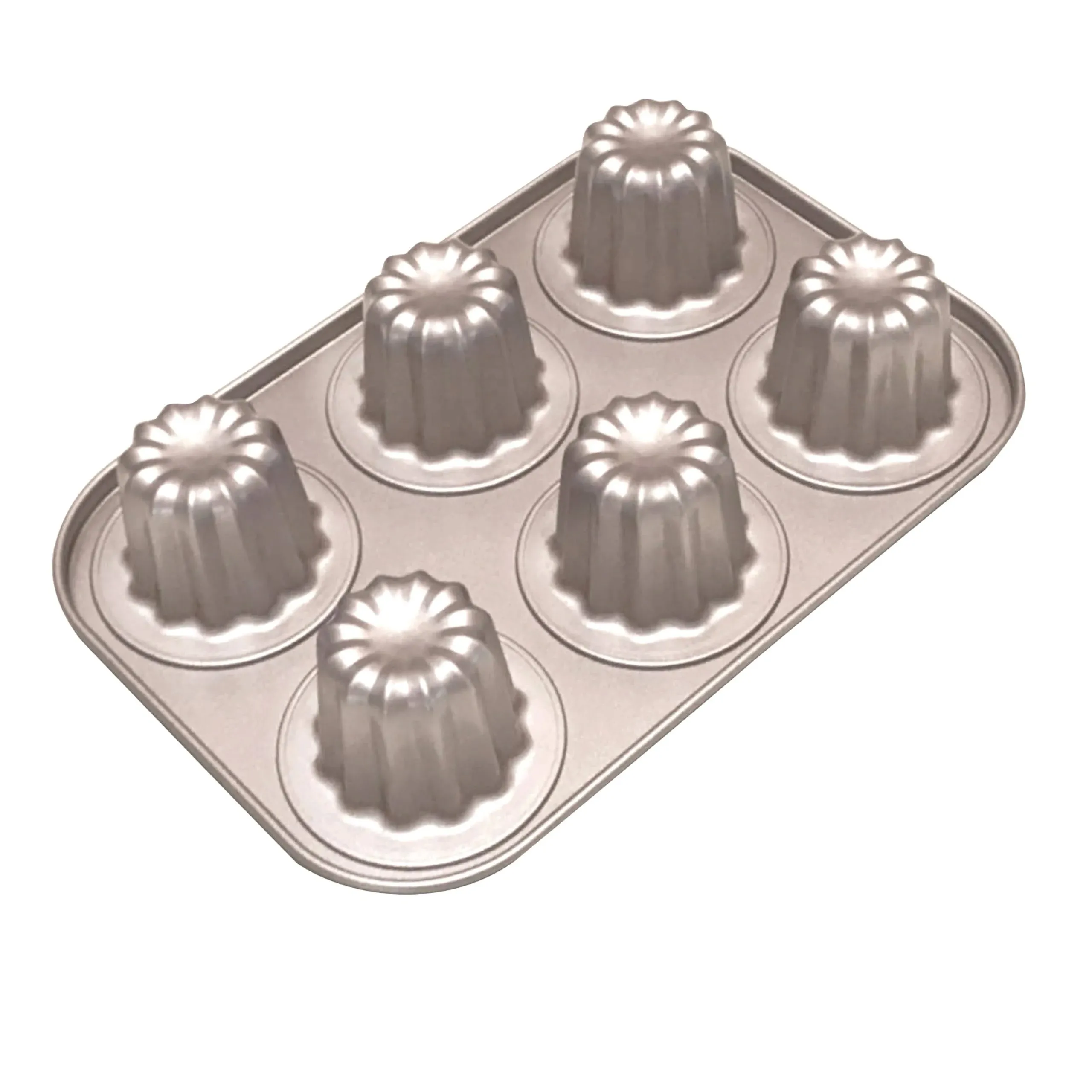 Cannele Mold Nonstick Muffin Cupcake Pan Carbon Steel Canele Cake Baking Tray...