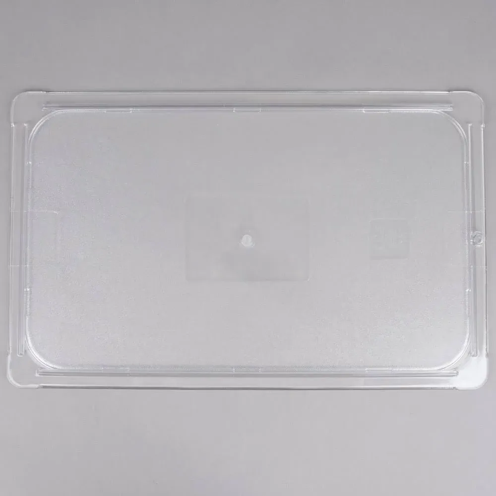 Carlisle FoodService Products 10216U07 StorPlus Full Size Polycarbonate Universal Flat Surface Food Pan Lid, Clear