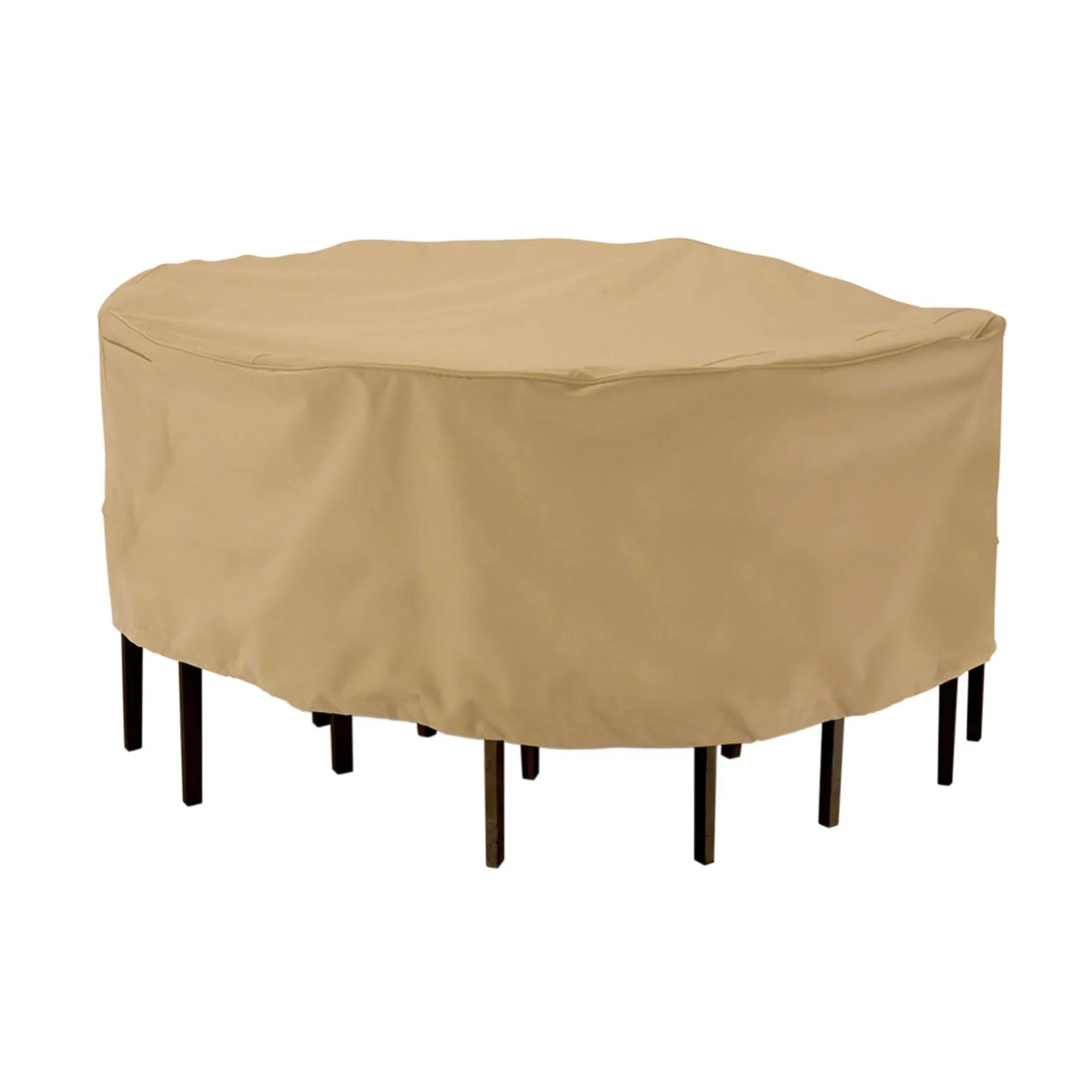 Classic Accessories Terrazzo Patio Table Chair Set Cover - Medium Round Sand