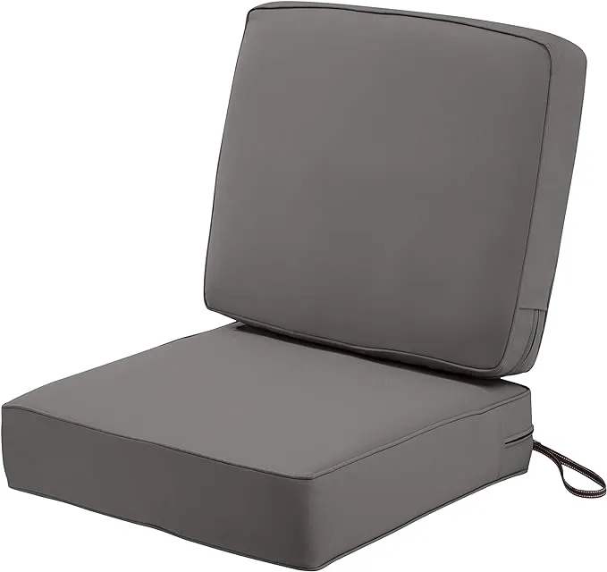 Montlake Light Charcoal Cushion Set, 25"x25"x5"