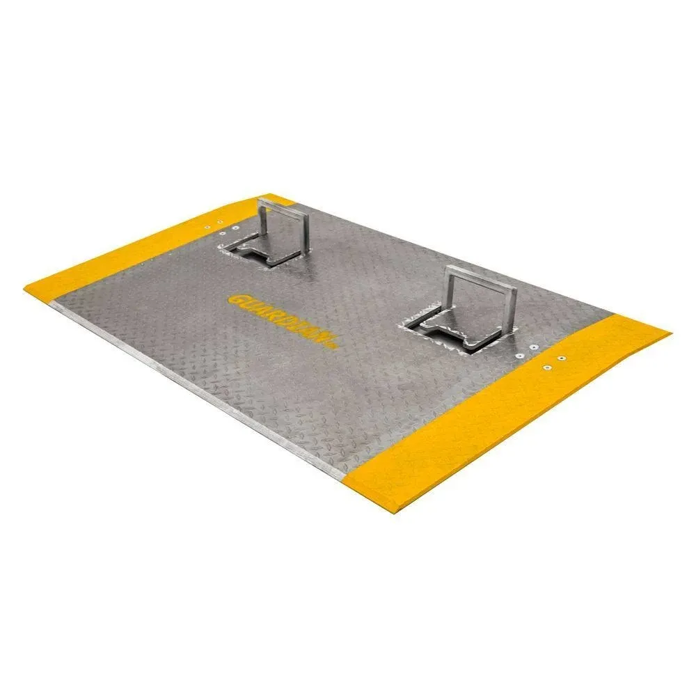 36" x 60" Guardian Aluminum Dock Plate with Handles