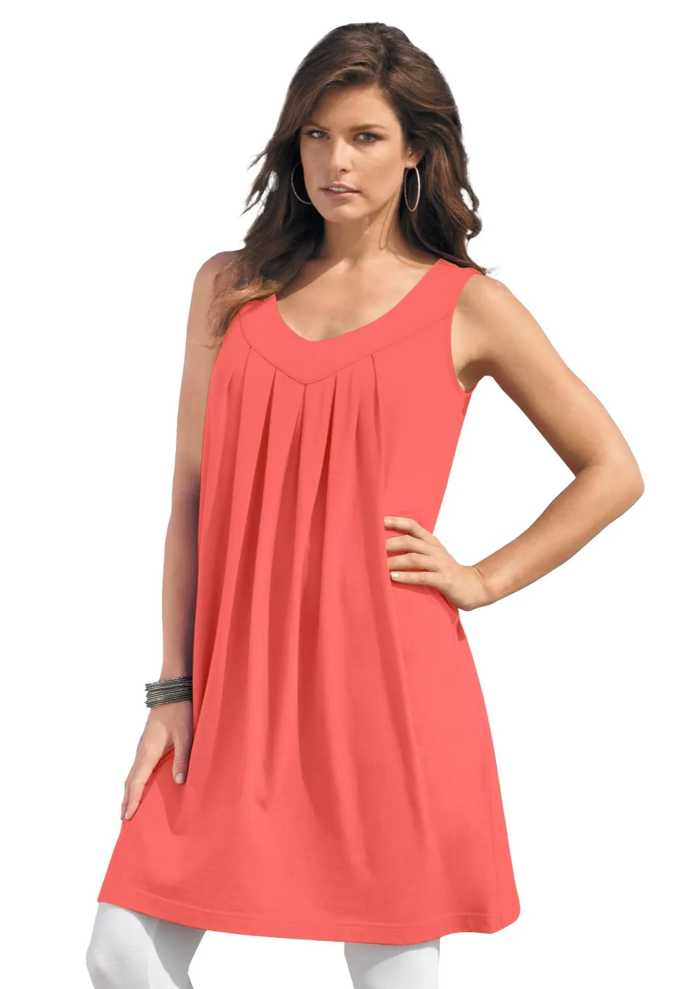 Roaman's Plus Size Women's Swing Ultimate Tunic Tank