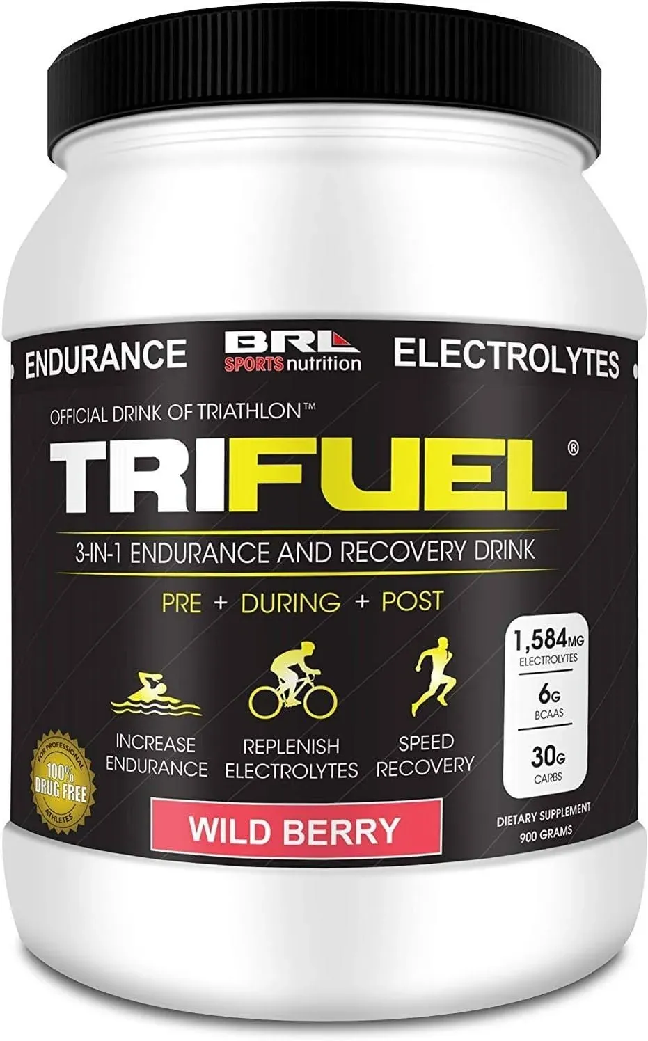 TriFuel - Energy & Recovery Drink (wild Berry Flavor)