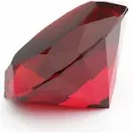 Red Crystal Glass Diamond Shaped Decoration, Big Ruby 60mm Jewel Paperweight (Please identify our brand Yarr Store)