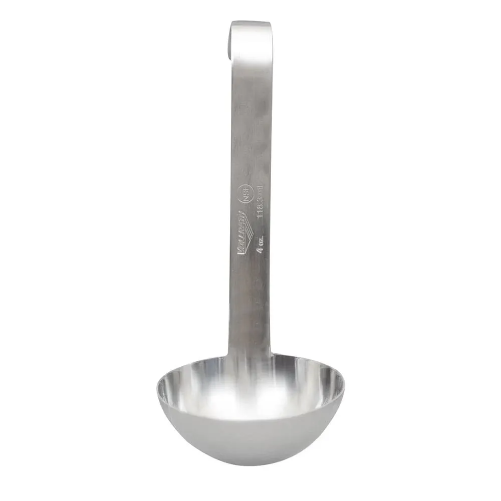 "Vollrath 4970410 Jacob's Pride 4 oz. One-Piece Stainless Steel Ladle with Short Handle"