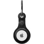 Spigen Valentinus Compatible with Apple AirTag Case Cover AirTag Holder Designed for AirTag Keychain Ring (2021) - Black