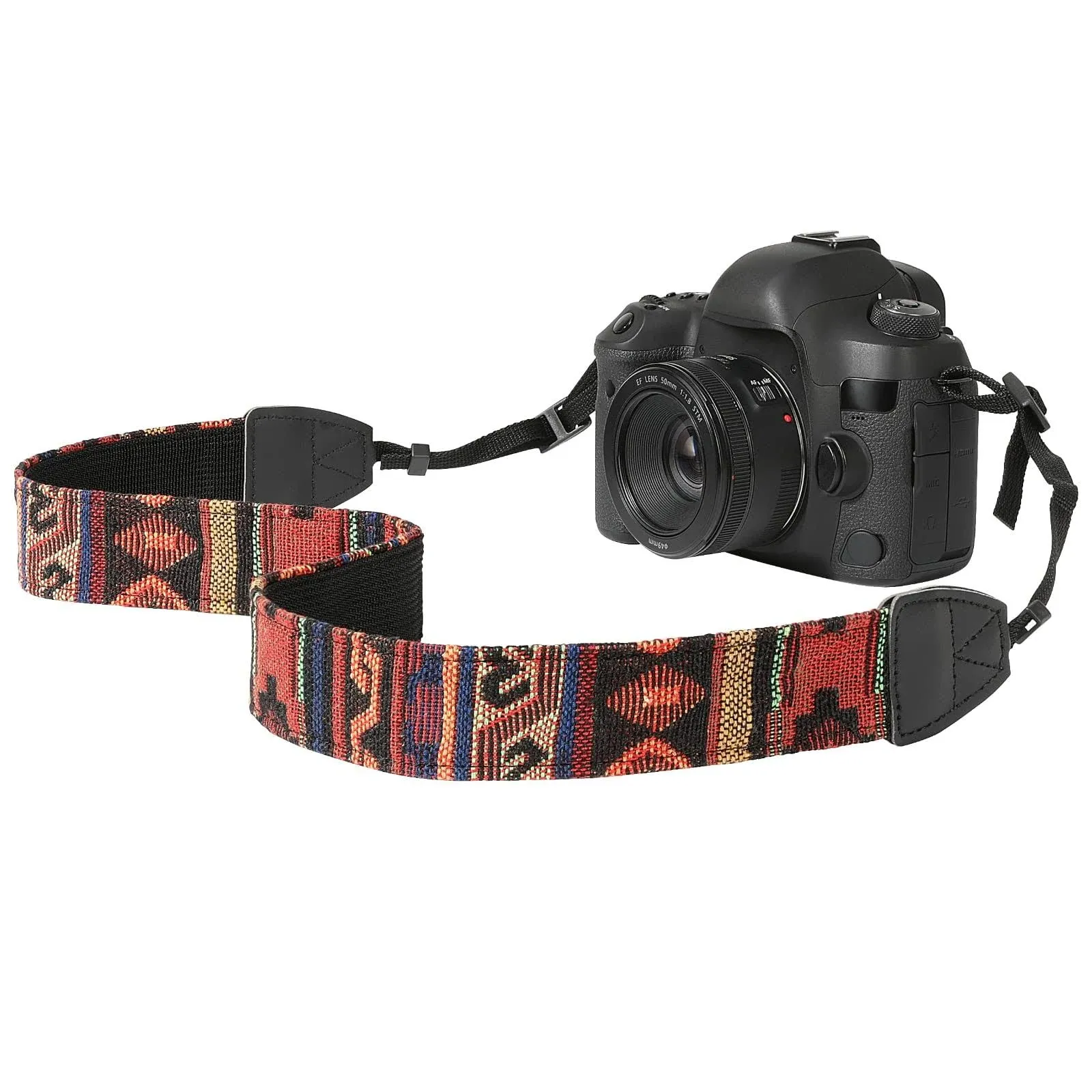 MoKo Camera Strap, Premuim Cotton Canvas Braided Adjustable Universal Sling Shoulder Neck Belt for All DSLR Digital Camera Canon, Fuji, Nikon, Olympu