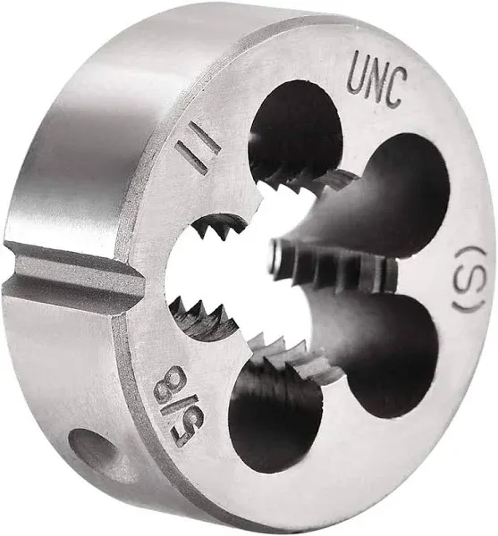 Uxcell 5/8-11 UNC Round Die, Machine Thread Right Hand Threading Die, Alloy Tool Steel