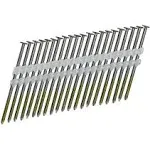 NuMax Frn.120-3b500 21 Degree 3" x .120" Plastic Collated Brite Finish Full Round Head Smooth Shank Framing Nails (500 Count)