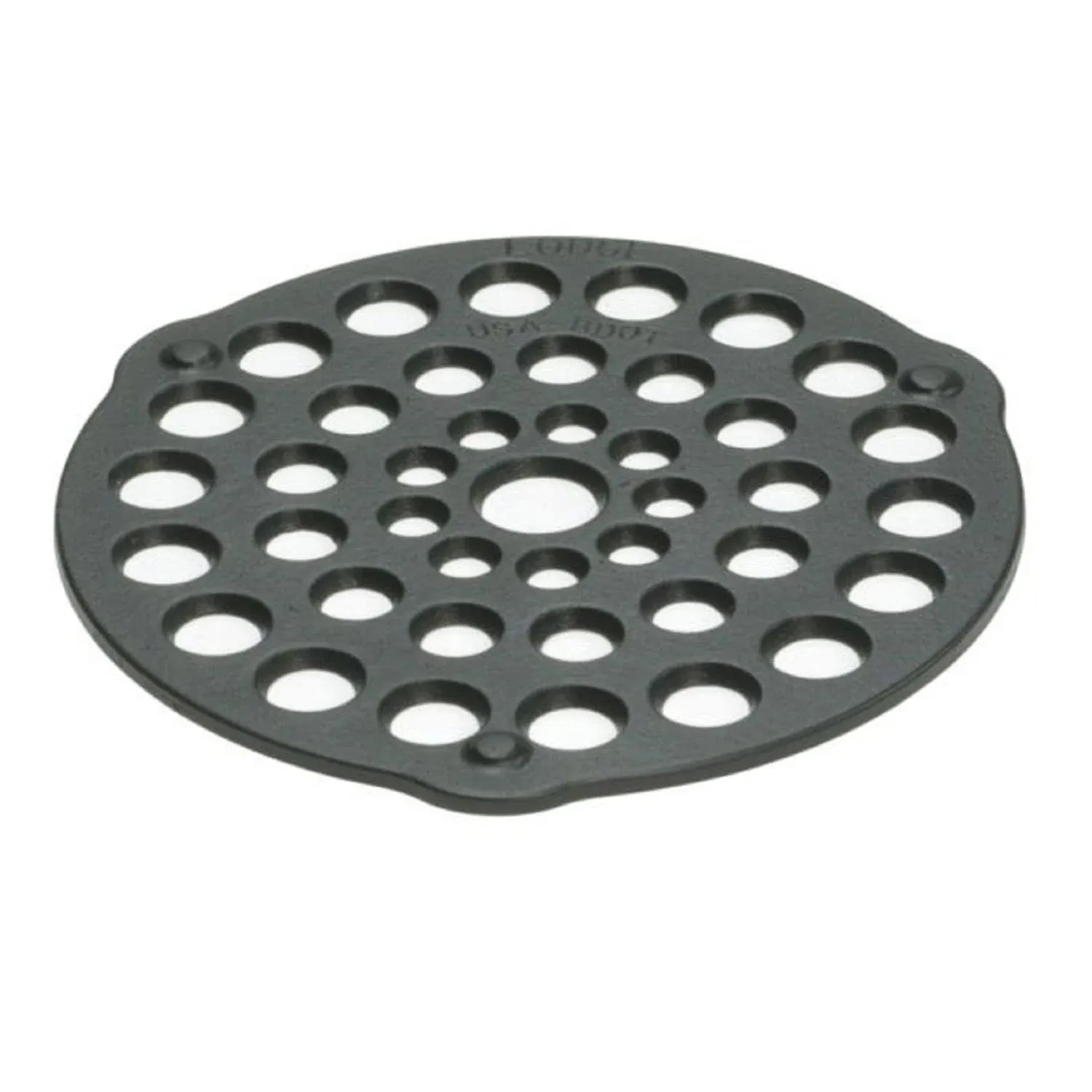 Lodge L8DOT3 Cast Iron Meat Rack/Trivet, Pre-Seasoned, 8-inch