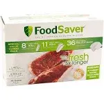 Special Value Combo Pack FoodSaver 8" & 11" Rolls & 36 Heat-Seal Pre-Cut Bags BPA free