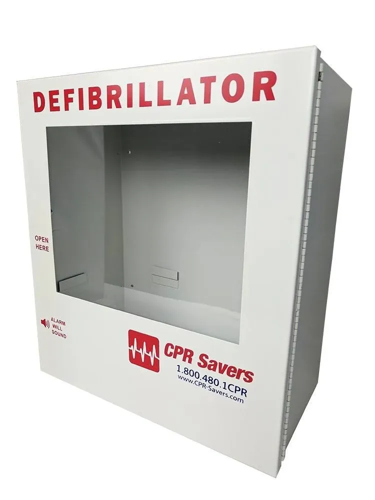 CPR Savers Surface Mount AED Defibrillator Cabinet (Without Alarm)