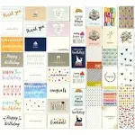 48 pack All Occasion Greeting Cards Box Set with Envelopes for Birthday, Wedding, Graduation, Congrats, Thank You, 48 Assorted Designs, Blank Inside (4x6 In)