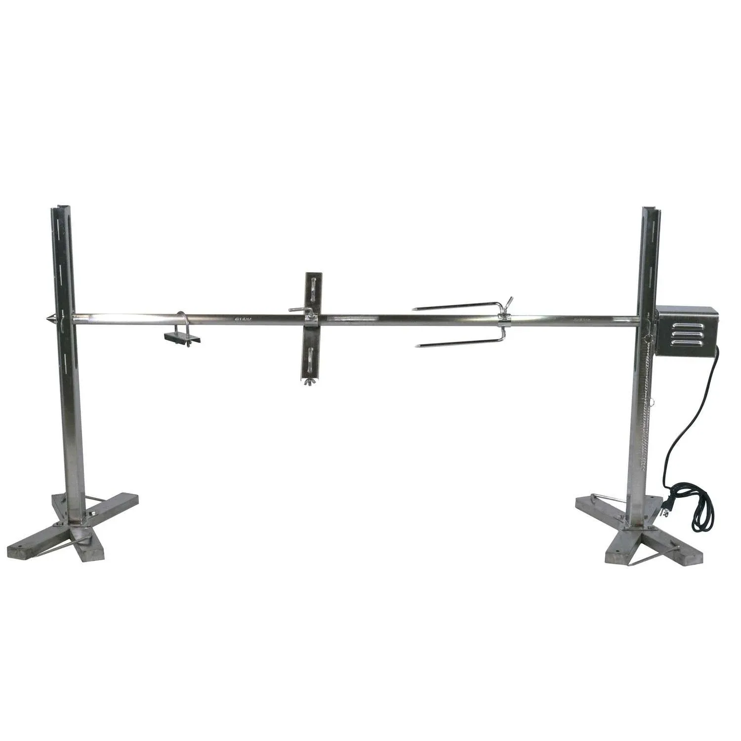 Titan Outdoors Stainless Steel Open Fire Rotisserie System Tripod