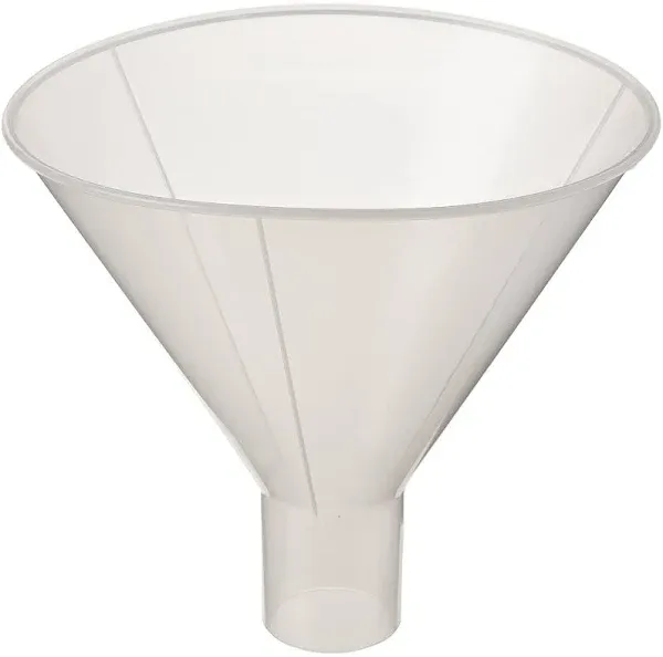 Globe Scientific 600166-1 Polypropylene Powder Funnel 180mm Size Top Diameter