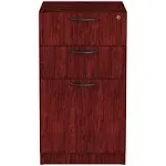 Alera ALEVA532822MY Valencia Series 15.63 in. x 20.5 in. x 28.5 in. Box/File Full Pedestal - Mahogany