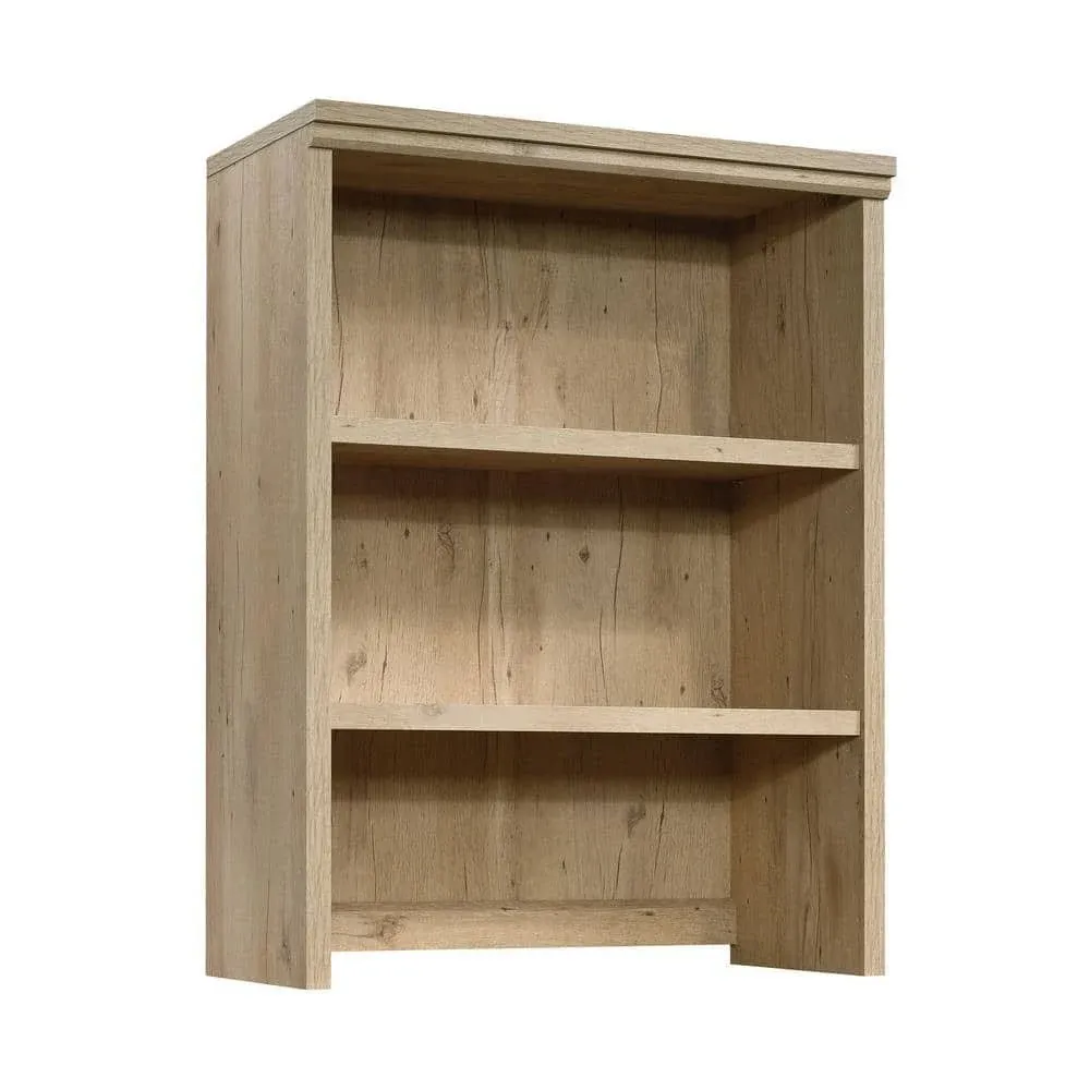 Sauder Aspen Post 2-Shelf Library Hutch in Prime Oak, Prime Oak Finish