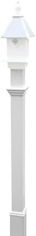 New England Decorative Mounting Post, White, 5'